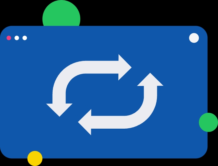 Illustration Redirection via frame and header