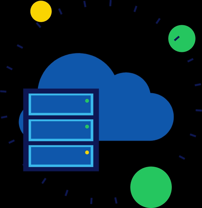 Illustration State-of-the-art shared hosting (PHP 8.2 // TLS 1.3 // HTTP/2)